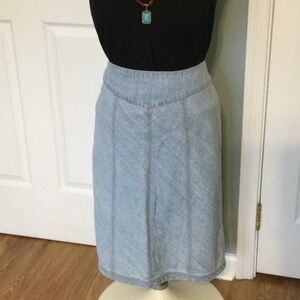 Bill Blass Jean Skirt Zipper Back 10